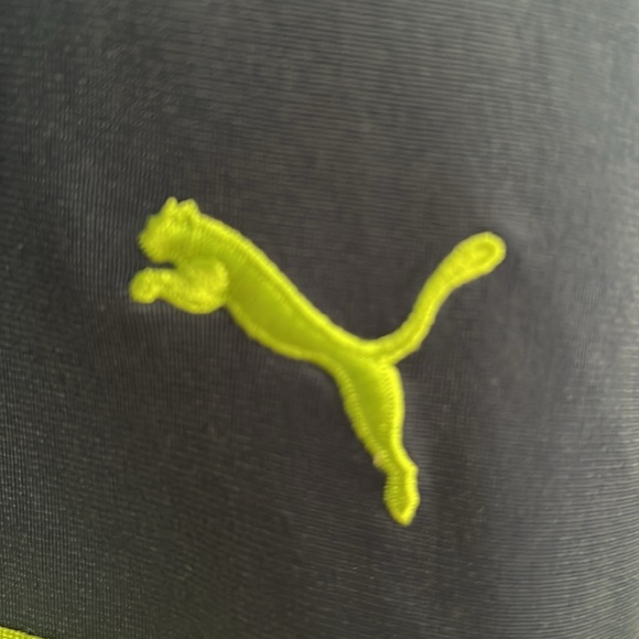 Puma Work-out Jacket Sz XL Navy Blue w/Green and White - Picture 5 of 13